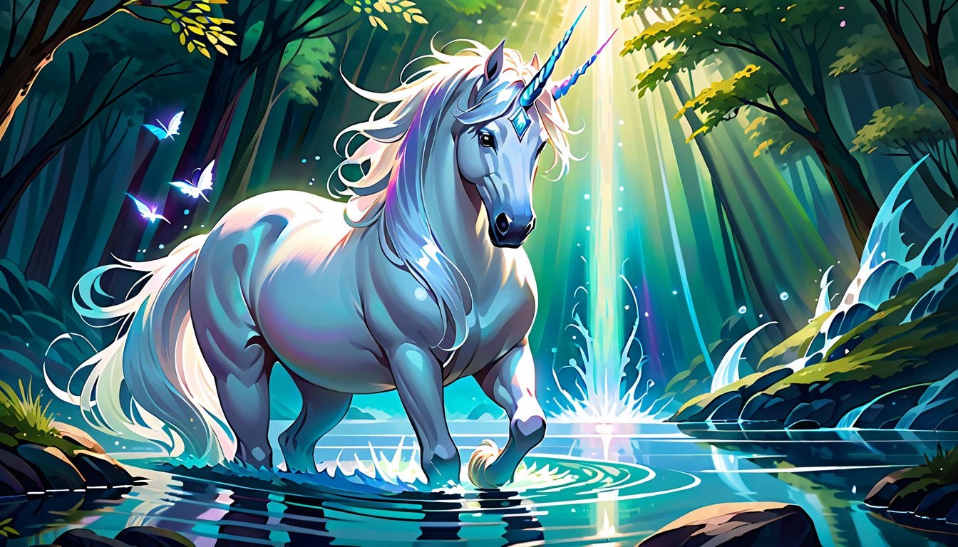 "Enchanted Depths: A Mermaid's Unicorn Adventure"