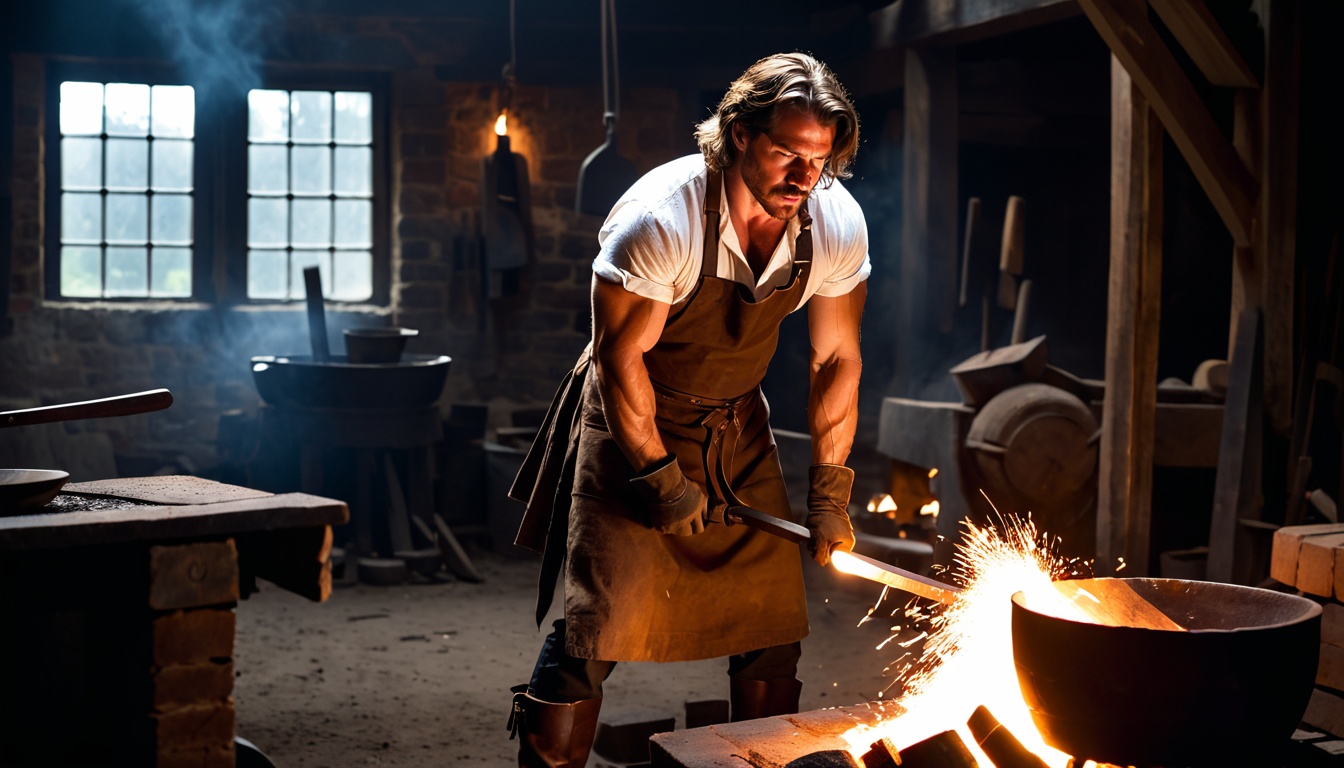 Flames of Love: The Blacksmith's Artful Heart