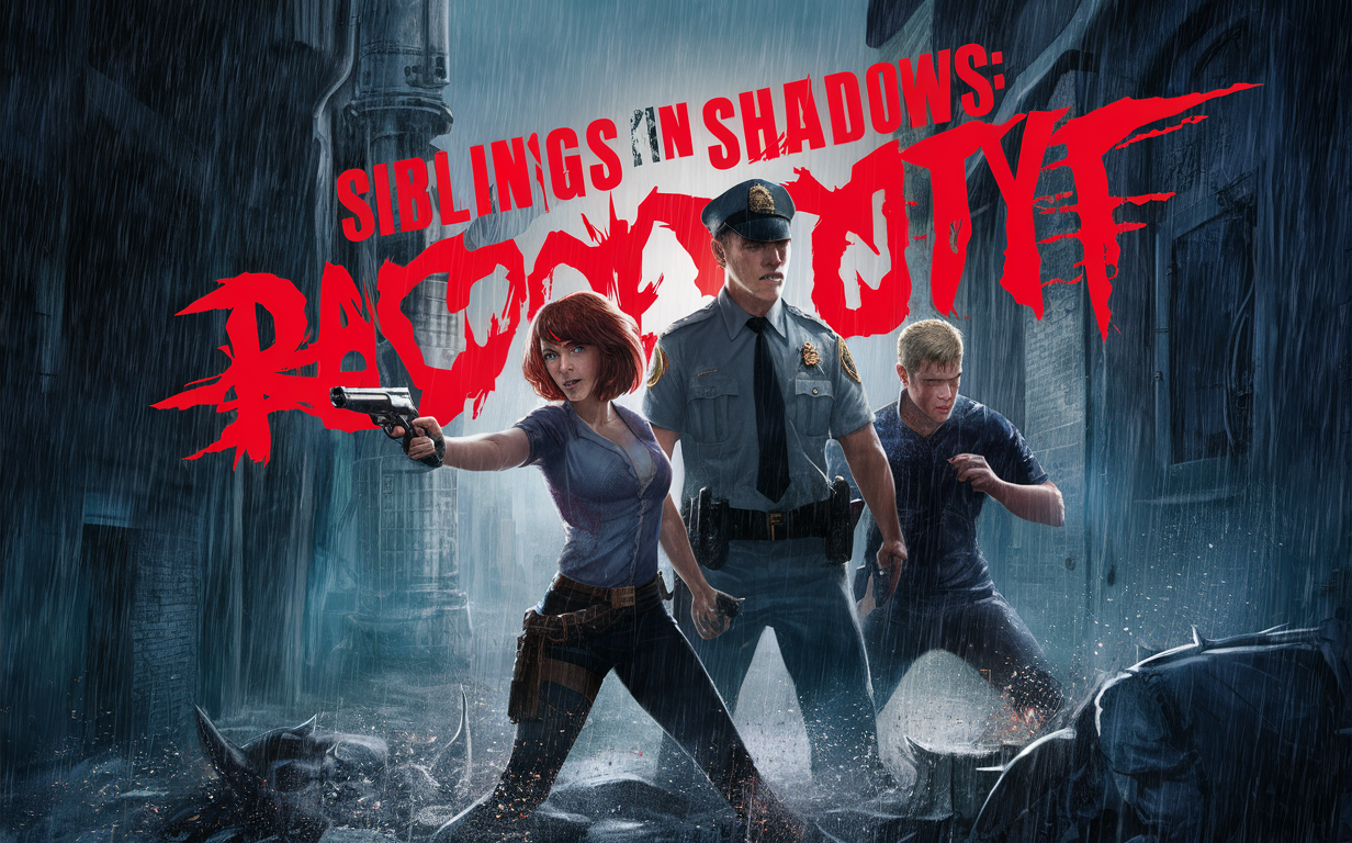 Siblings in Shadows: Raccoon City's Descent